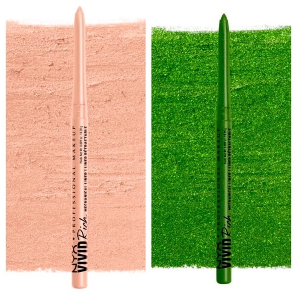 NYX Vivid Rich Mechanical Pencil Quartz Queen- It’s Giving Jade (Bundle of two)